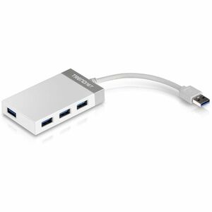 TRENDnet 4-Port USB 3.0 Compact Mini Hub with Built in USB 3.0 Cable, Plug & Play, Compatible with: Linux, Windows, Mac, Nintendo Switch, Backwards Compatible with USB 2.0, TU3-H4E