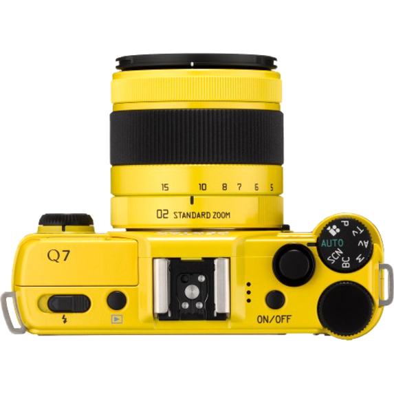 Pentax Q7 12.4 Megapixel Mirrorless Camera with Lens - 0.20" - 0.59" - Yellow