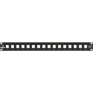 Black Box Multimedia Patch Panel - 1U, 16-Port