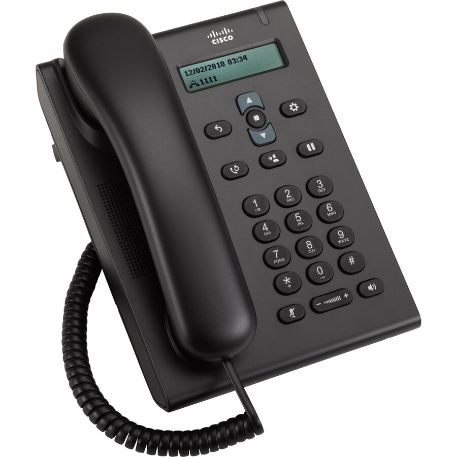 Cisco 3905 IP Phone - Refurbished - Wall Mountable, Desktop - Charcoal