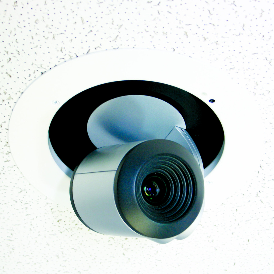 Vaddio In-Ceiling Half Recessed Enclosure - For PTZ Cameras - White