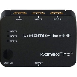 KanexPro 3x1 HDMI Switcher with 4K Support