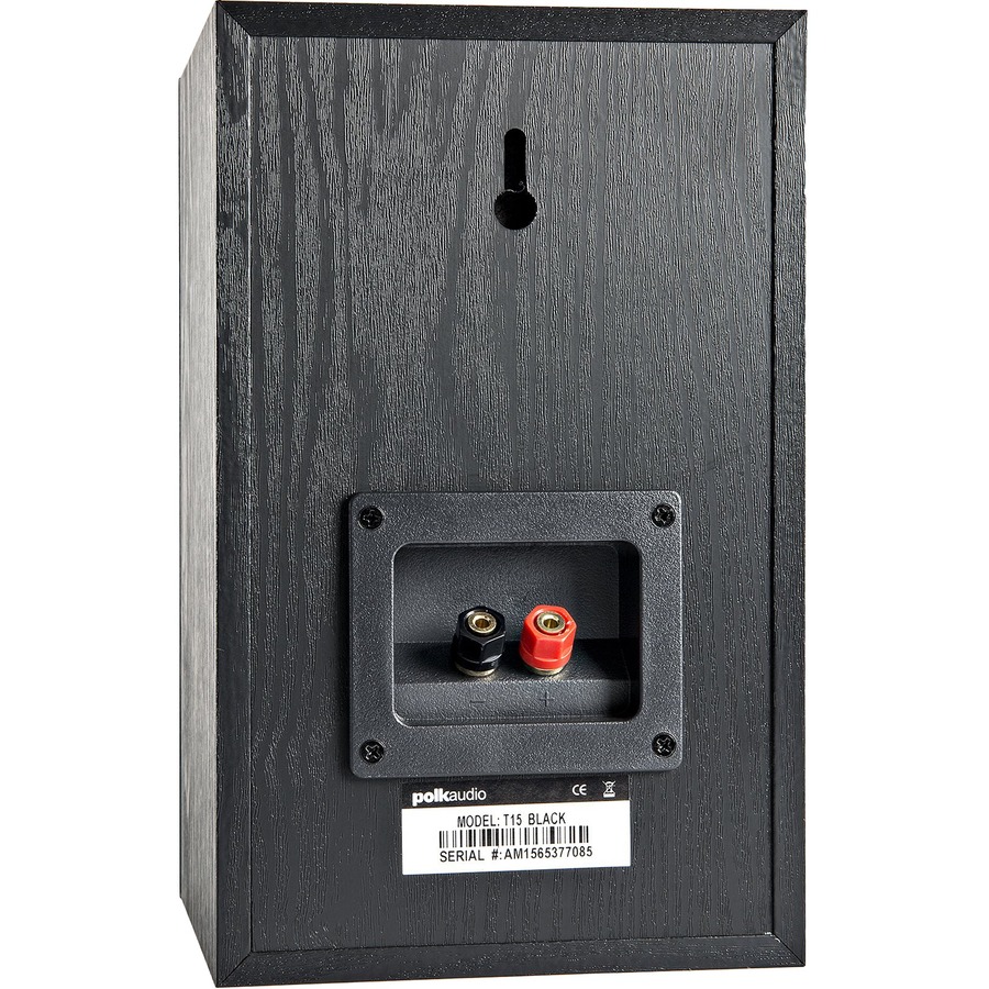 Polk T15 2-way Bookshelf 2.0 Speaker - 100 W RMS - Black