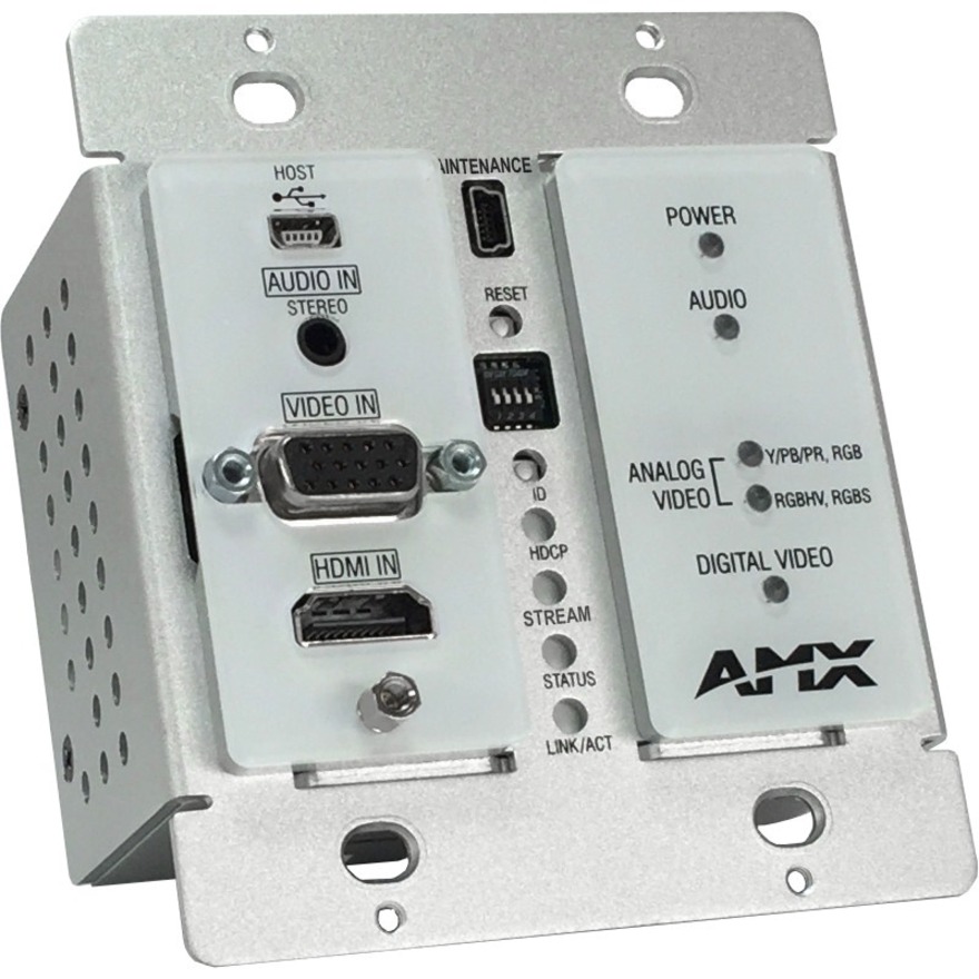 AMX Decor Style Wallplate Encoder with KVM, Black