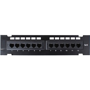 4XEM 4XEM 12 Port CAT6 Wall Mount Patch Panel