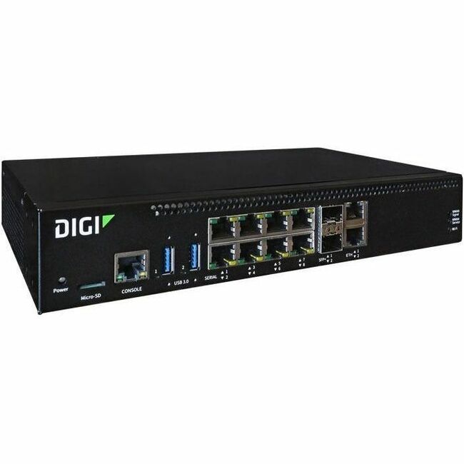 Digi Connect EZ 8 MEI Cellular - Serial Server, 8-port, RS-232/422/485, CMG4, Cellular antennas, US Power Cord