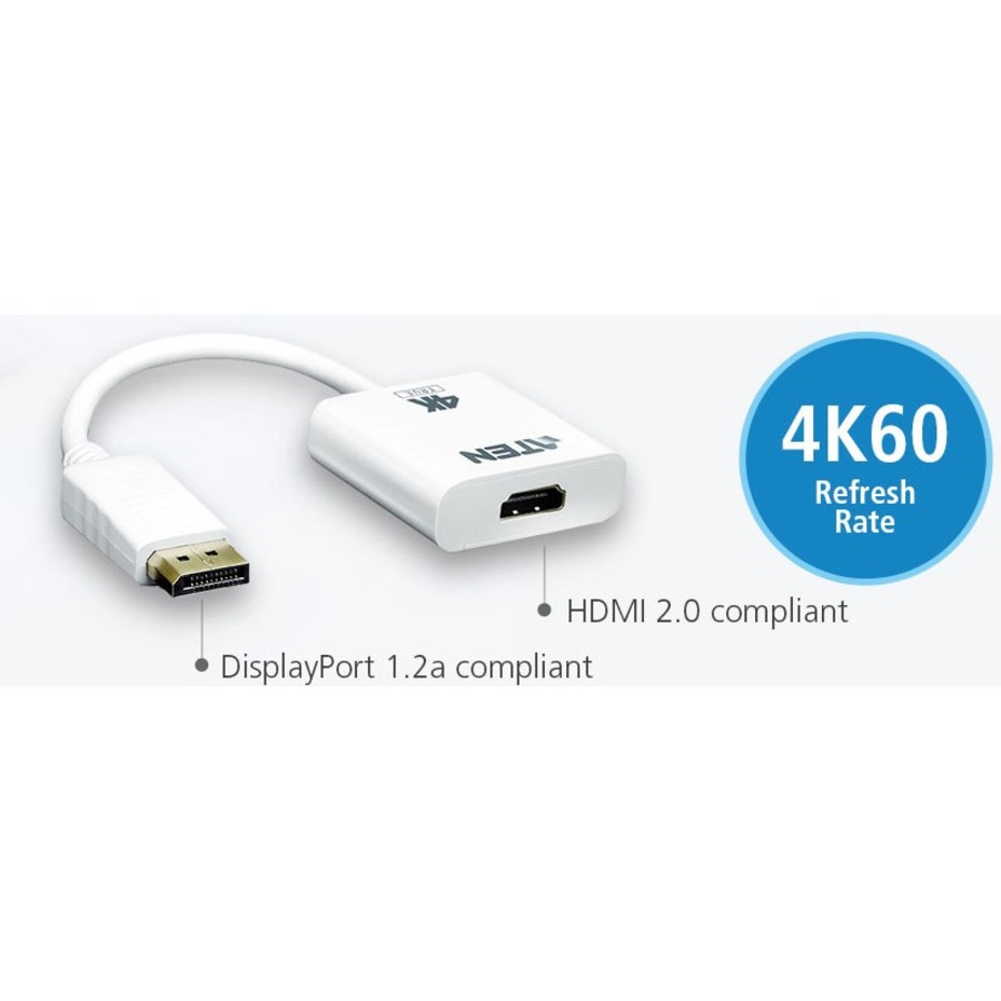 ATEN DisplayPort to True 4K HDMI Active Adapter