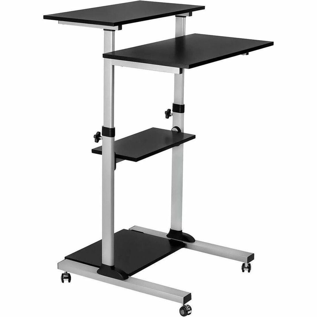 Mount-It! Height Adjustable Rolling Stand up Desk | MI-7940