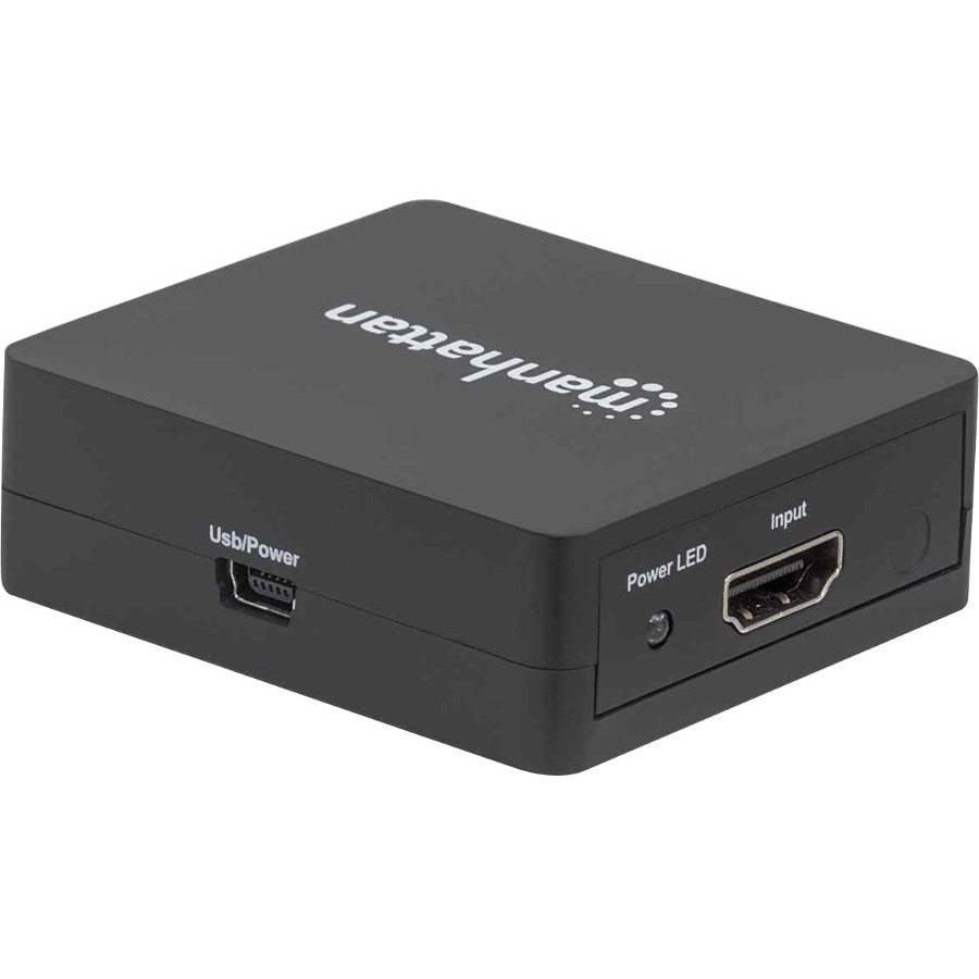 HDMI Splitter 2-Port , 1080p, Black, Displays output from x1 HDMI source to x2 HD displays (same output to both displays), USB-A Powered (cable included, 0.7m), Three Year Warranty