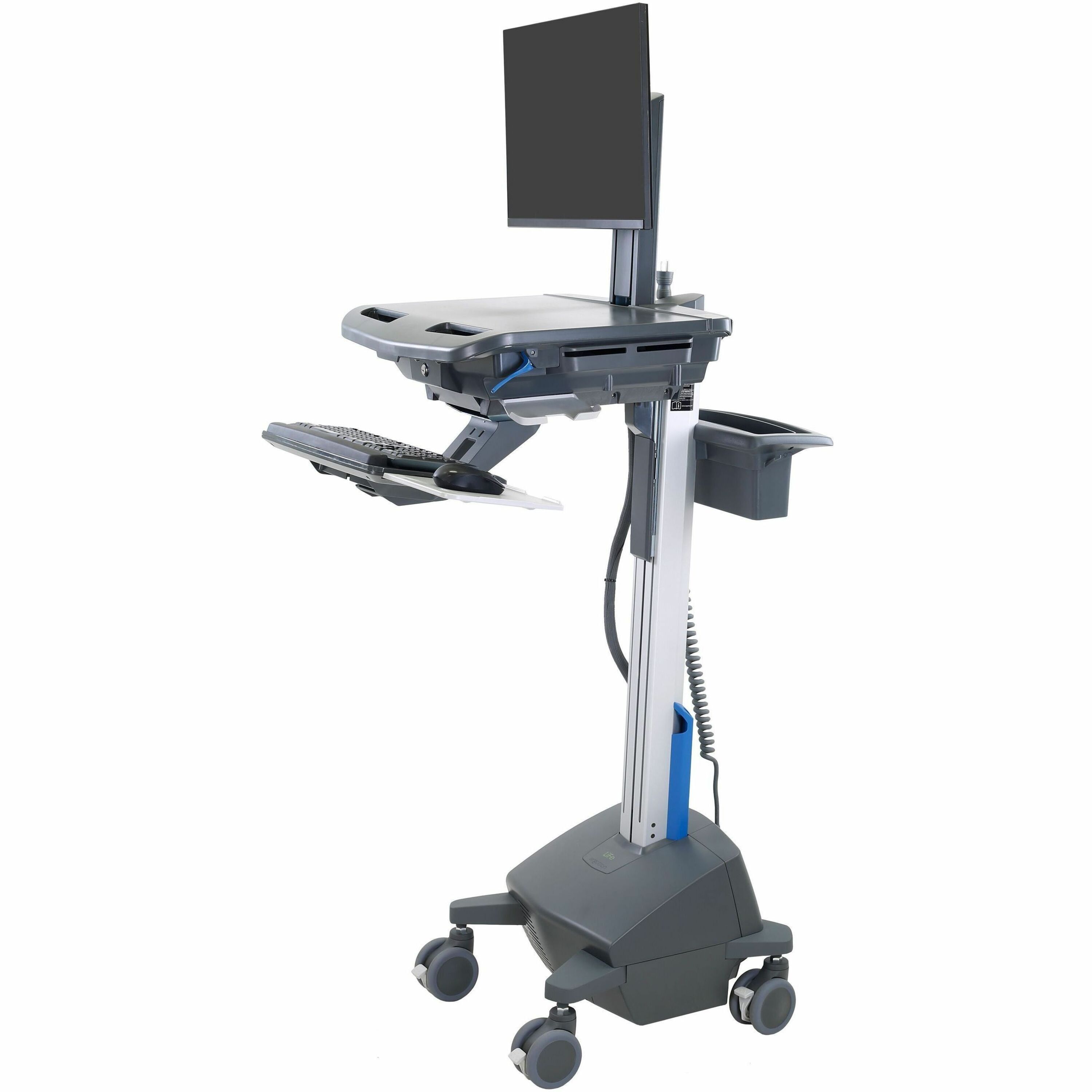 Ergotron StyleView Cart with LCD Pivot, LiFe Powered, US/CA/MX (dark grey)
