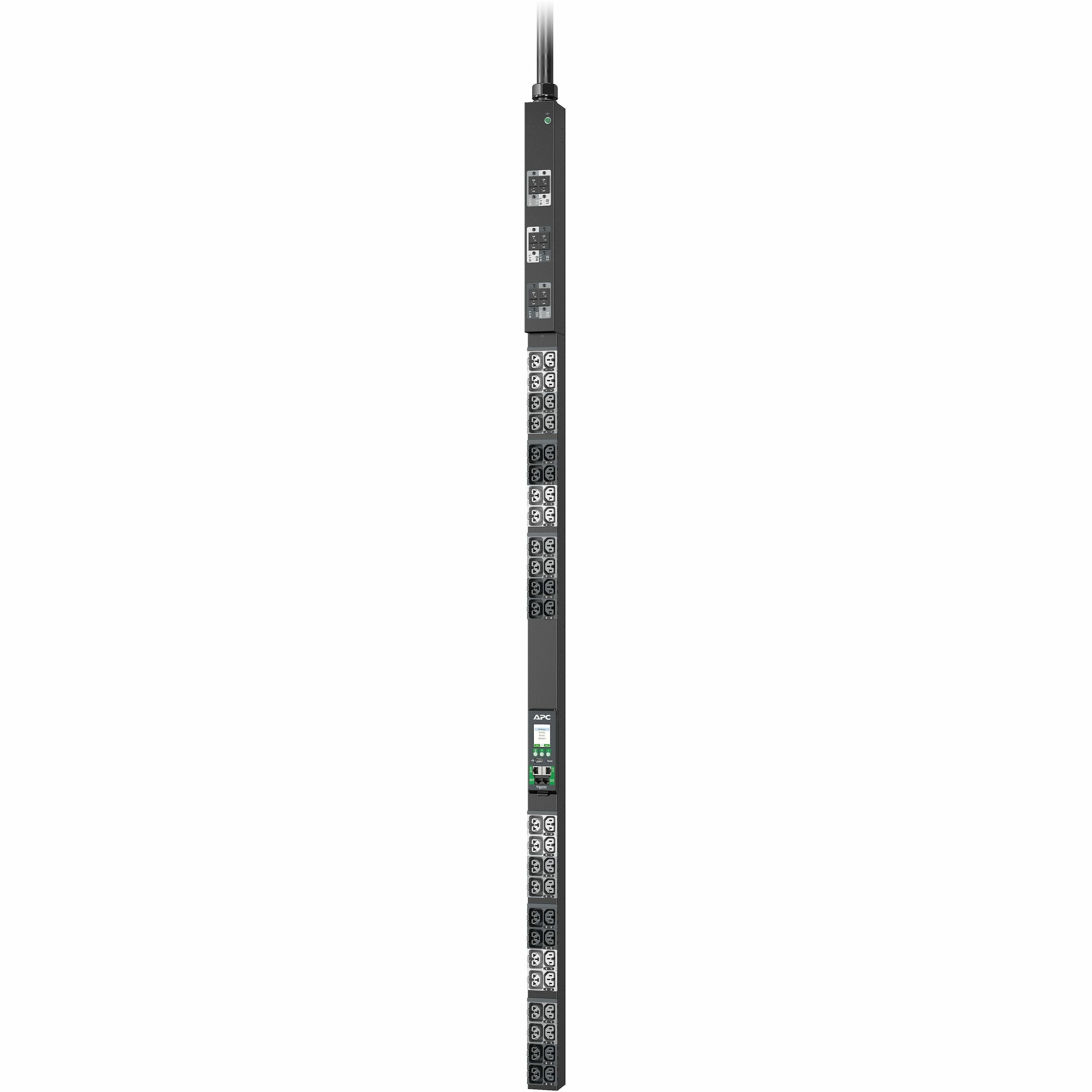APC NetShelter Rack PDU Advanced, Metered, 3Phase, 22.1kW 400V 32A or 17.3kW 415V 30A, 48 Outlets, IEC309