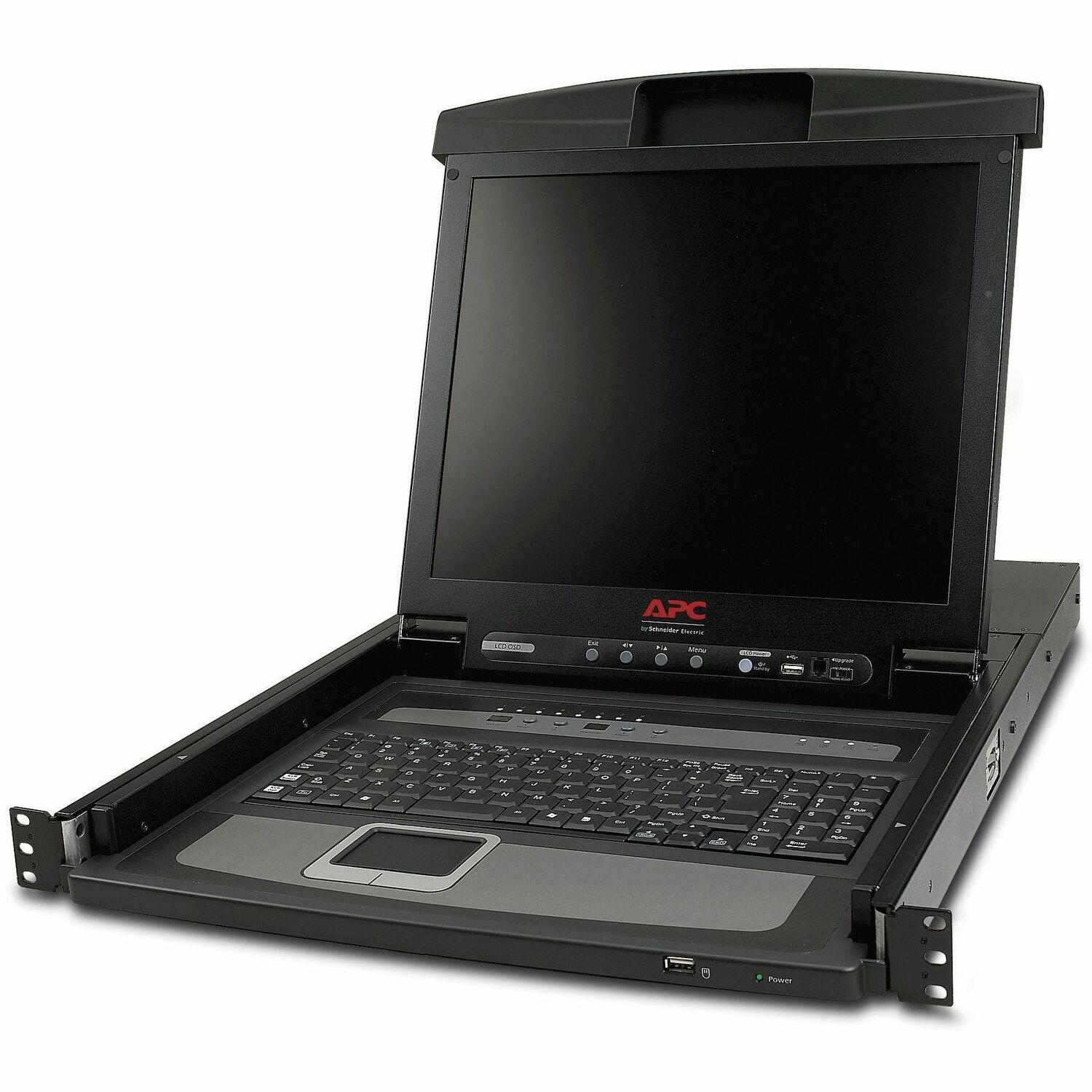 17" Rack LCD Console with Integrated 8 Port Analog KVM Switch