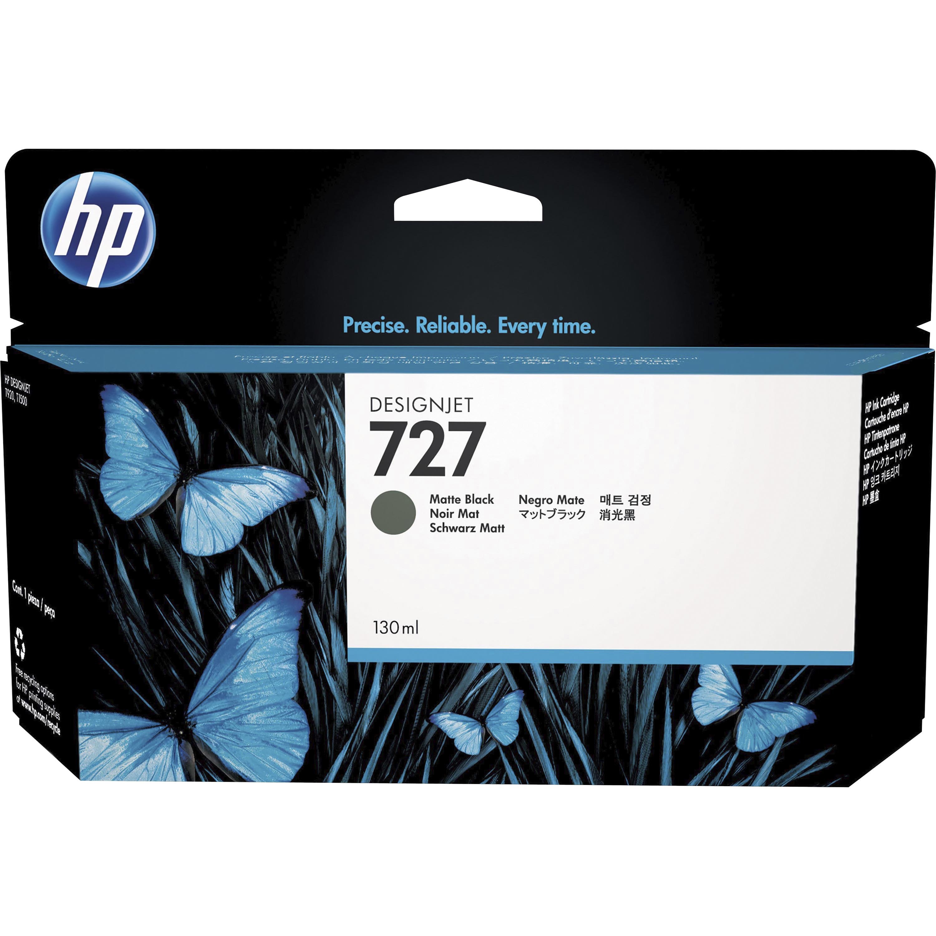 HP 727 (B3P22A) Original Standard Yield Inkjet Ink Cartridge - Matte Black - 1 Each