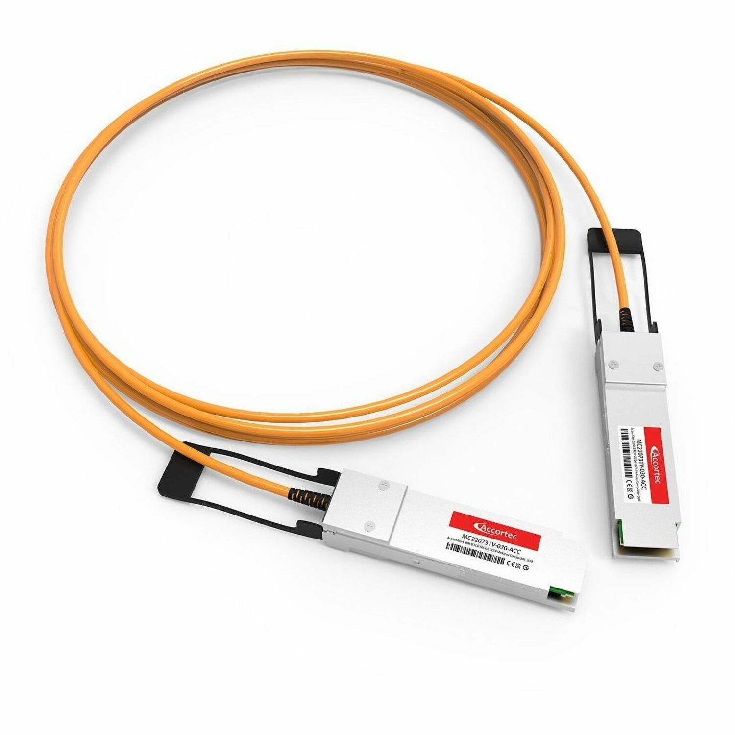 AccortecActive Fiber Cable IB FDR 56Gb/s QSFP NVIDIA Mellanox Compatible- 30M