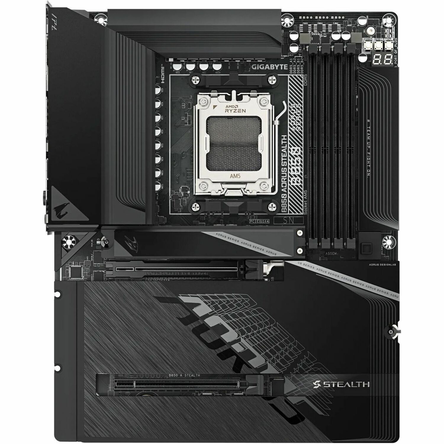 Aorus STEALTH B850 Gaming Desktop Motherboard - AMD B850 Chipset - Socket AM5 - ATX