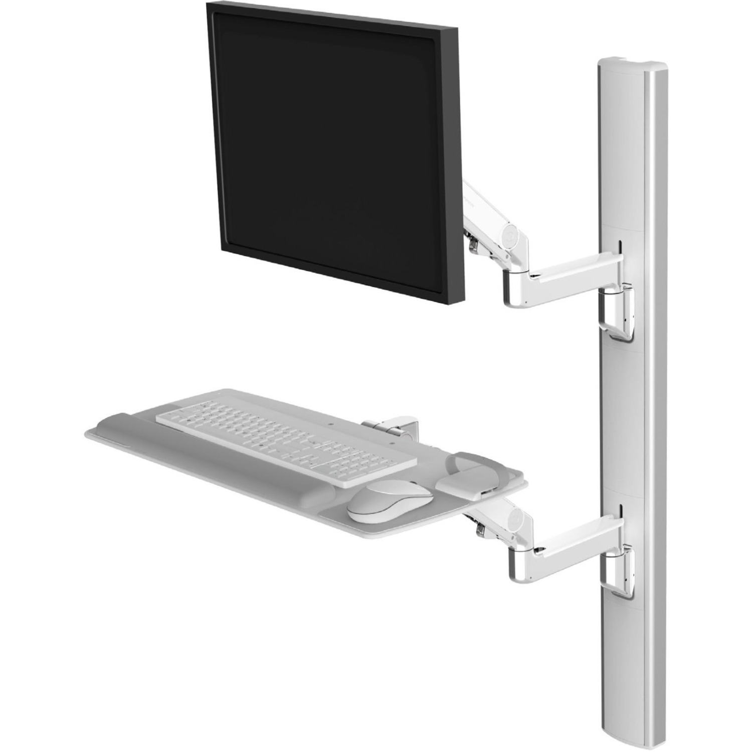 Humanscale Wall Mount for Keyboard, Monitor - White