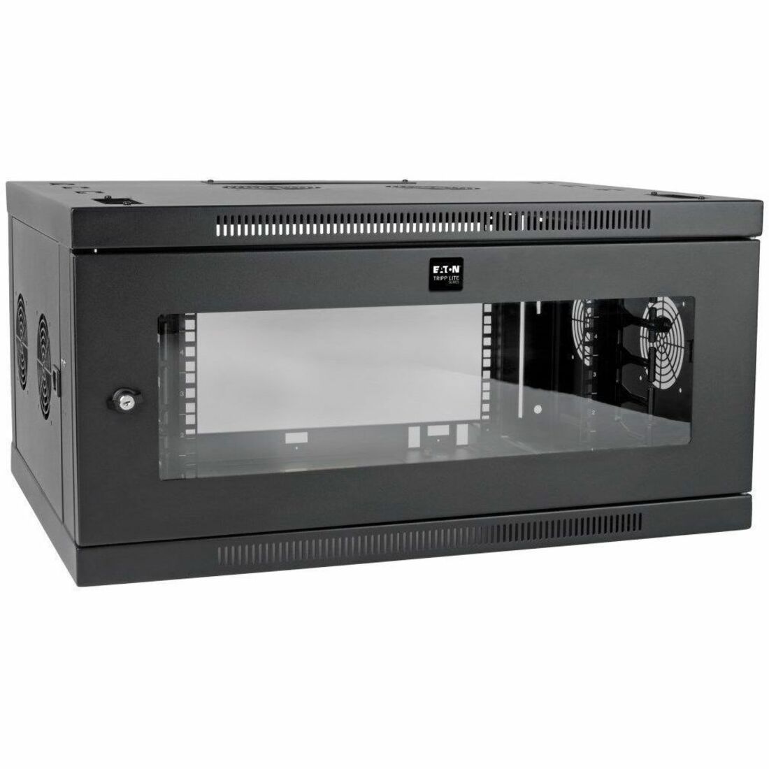 Tripp Lite by Eaton SmartRack 6U Low-Profile Switch-Depth-Plus Wall-Mount Mini Rack Enclosure Wide Acrylic Window