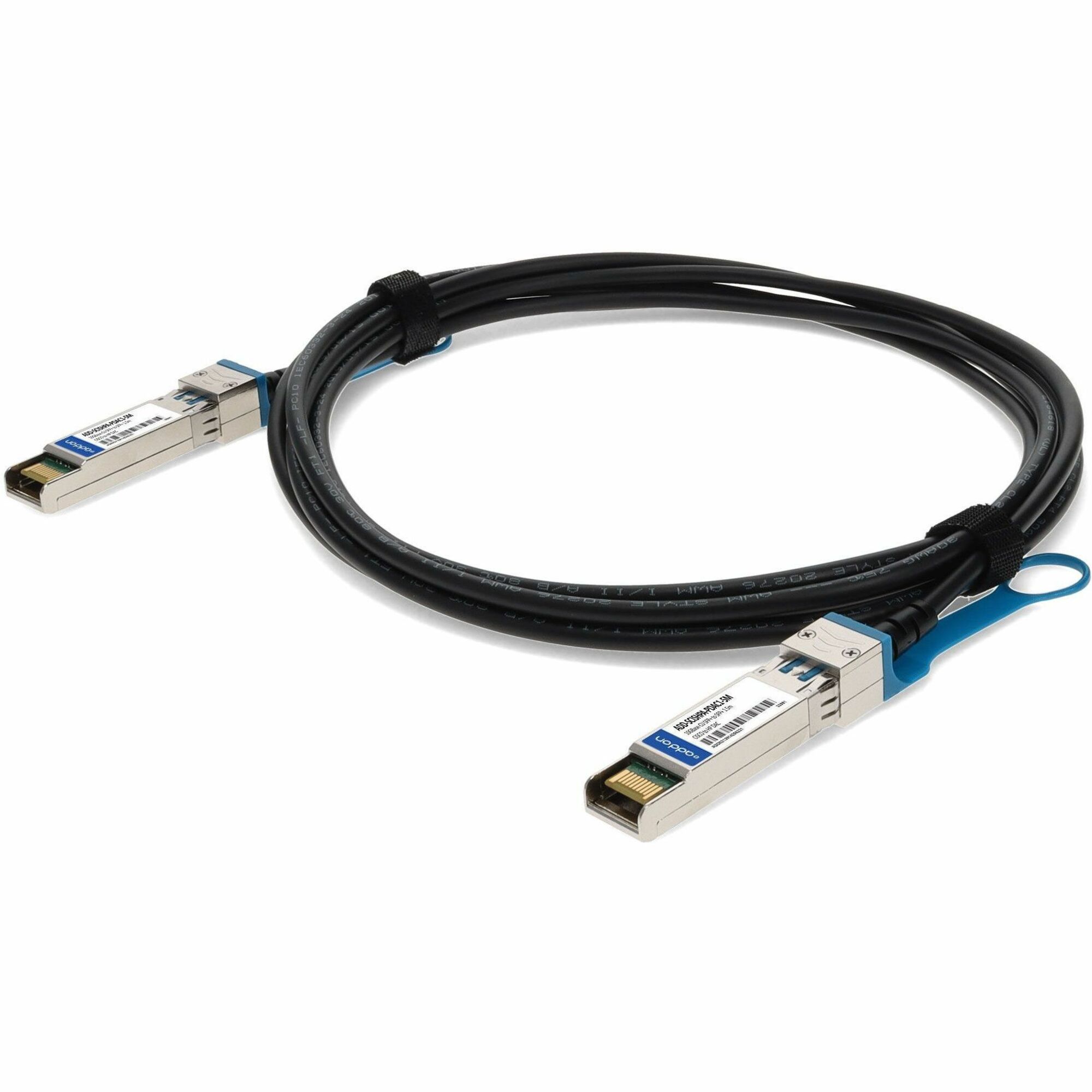 AddOn Cisco® SFP-H10GB-CU1-5M to HP® 487652-B21-1-5M Compatible 10GBase-CU SFP+ to SFP+ Direct Attach Cable (Passive Twinax, 1.5m)