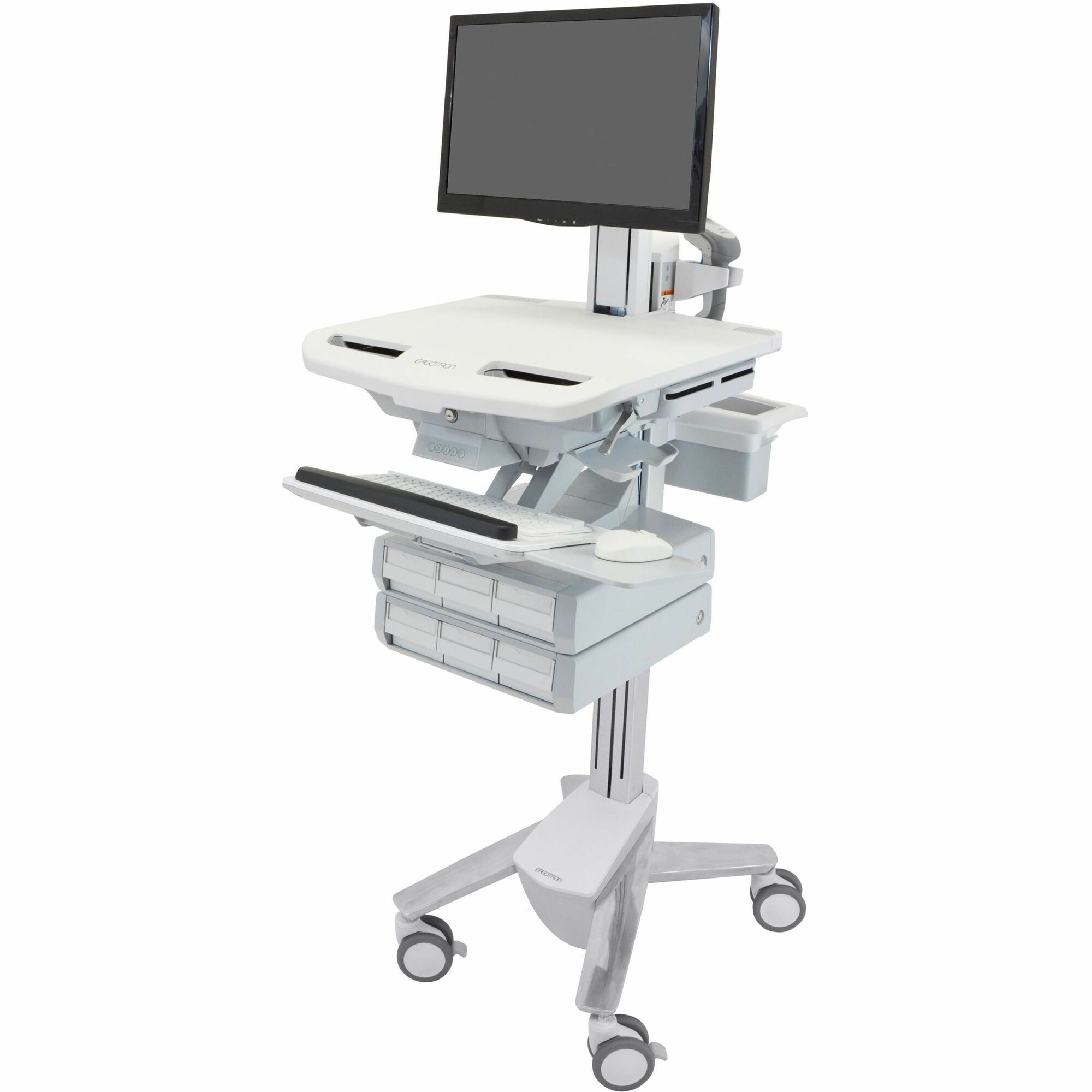 Ergotron StyleView Cart with LCD Pivot, 6 Drawers (3x2)