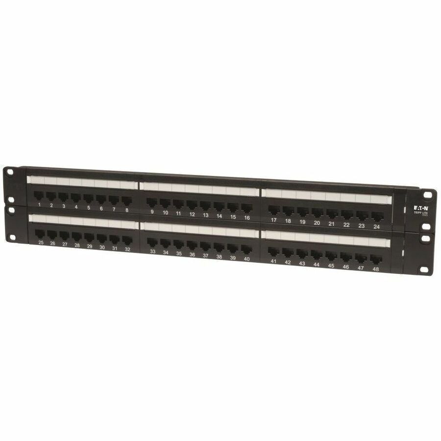 Tripp Lite by Eaton 48-Port 2U Rack-Mount Cat5e 110 Patch Panel 568B RJ45 Ethernet TAA