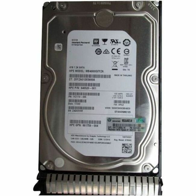 HPE Sourcing 4 TB Hard Drive - 3.5" Internal - SATA (SATA/600)