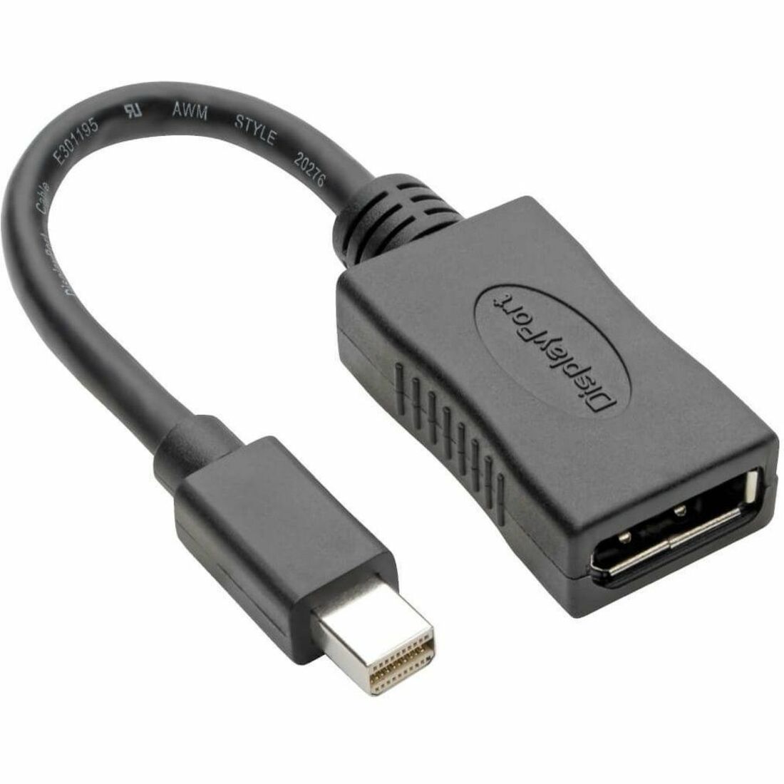 Tripp Lite by Eaton Keyspan Mini DisplayPort to DisplayPort Adapter 4K 60 Hz Black (M/F) 6-in. (15.24 cm)