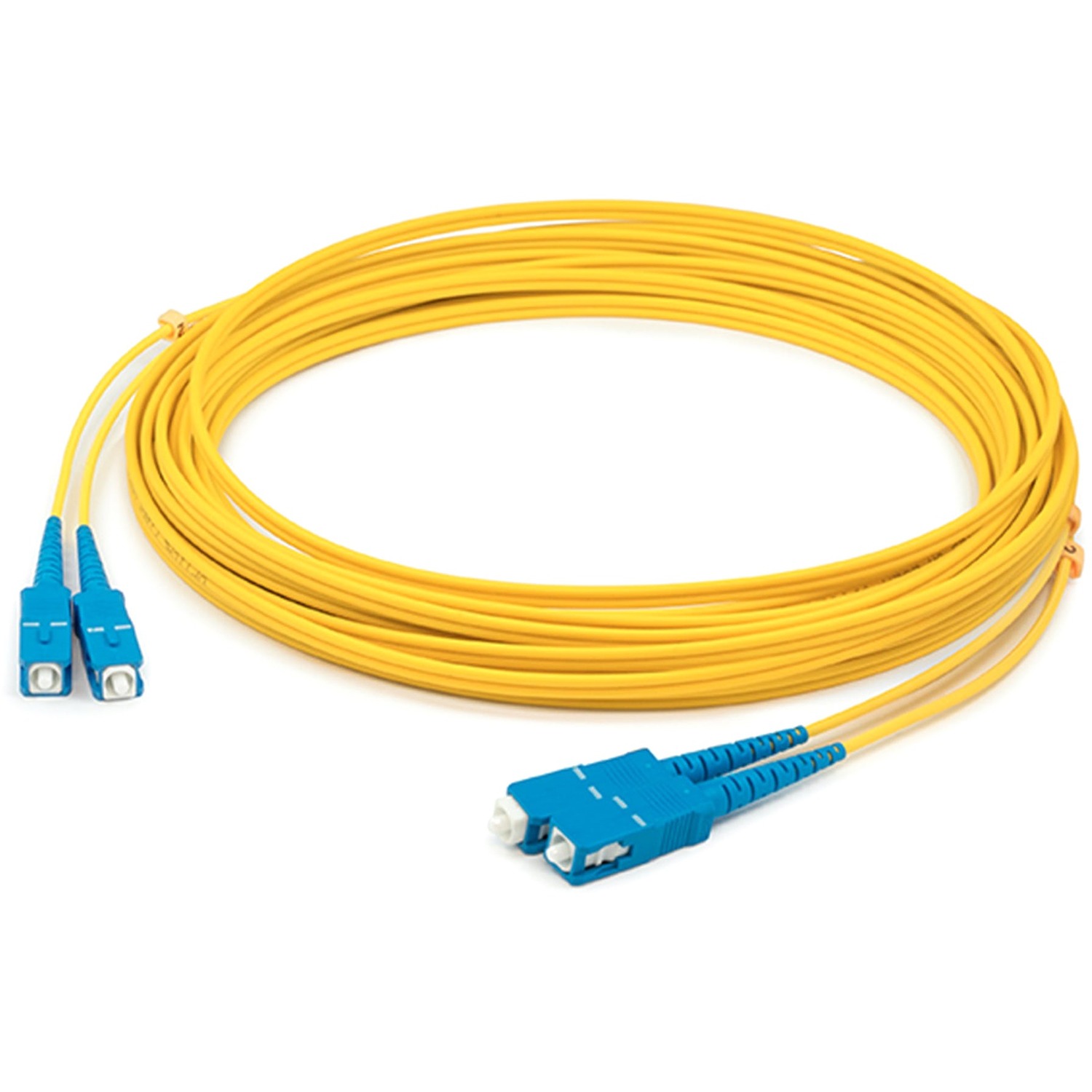AddOn 29m SC to SC Yellow OS2 Duplex OFNP (Plenum-Rated) SMF Fiber Patch Cable