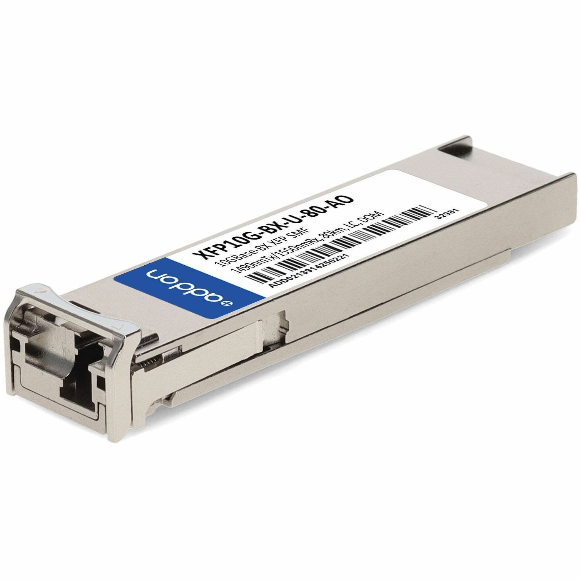 AddOn Cisco® XFP10G-BX-U-80 Compatible TAA 10GBase-BX XFP Transceiver (SMF, 1490nmTx/1550nmRx, 80km, LC, DOM)