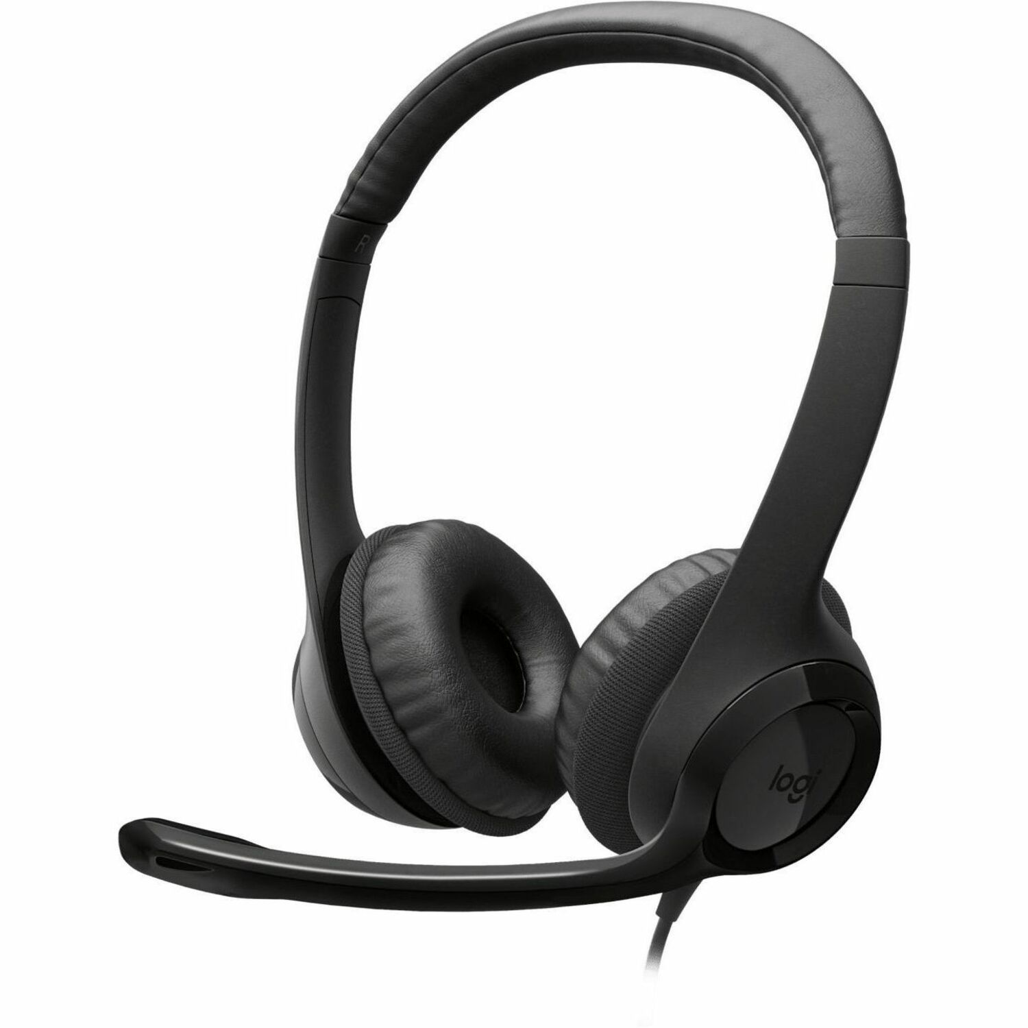 Logitech H390 Wired Headset for PC/Laptop, Stereo Headphones with Noise Cancelling Microphone, USB-A, In-Line Controls, Works with Chromebook