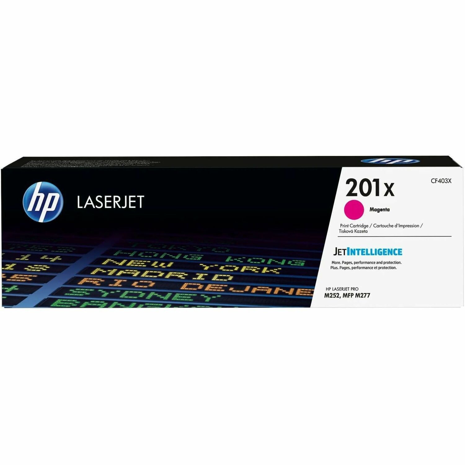 HP 201X (CF403X) Original High Yield Laser Toner Cartridge - Single Pack - Magenta - 1 Each