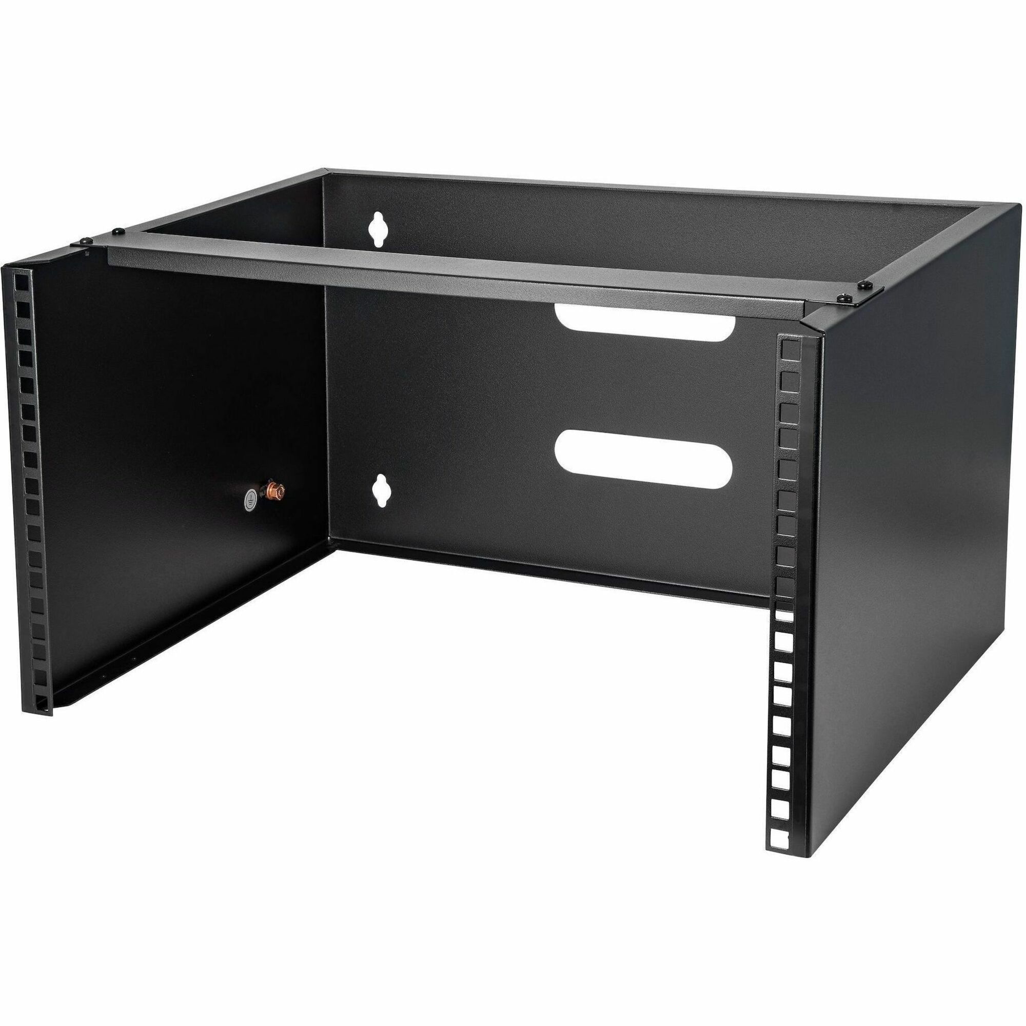 StarTech 6U Wall Mount Rack, 14in Deep, 19 inch Wall Mount Network Rack, Wall Mounting Patch Panel Bracket for Switch/IT Equipment
