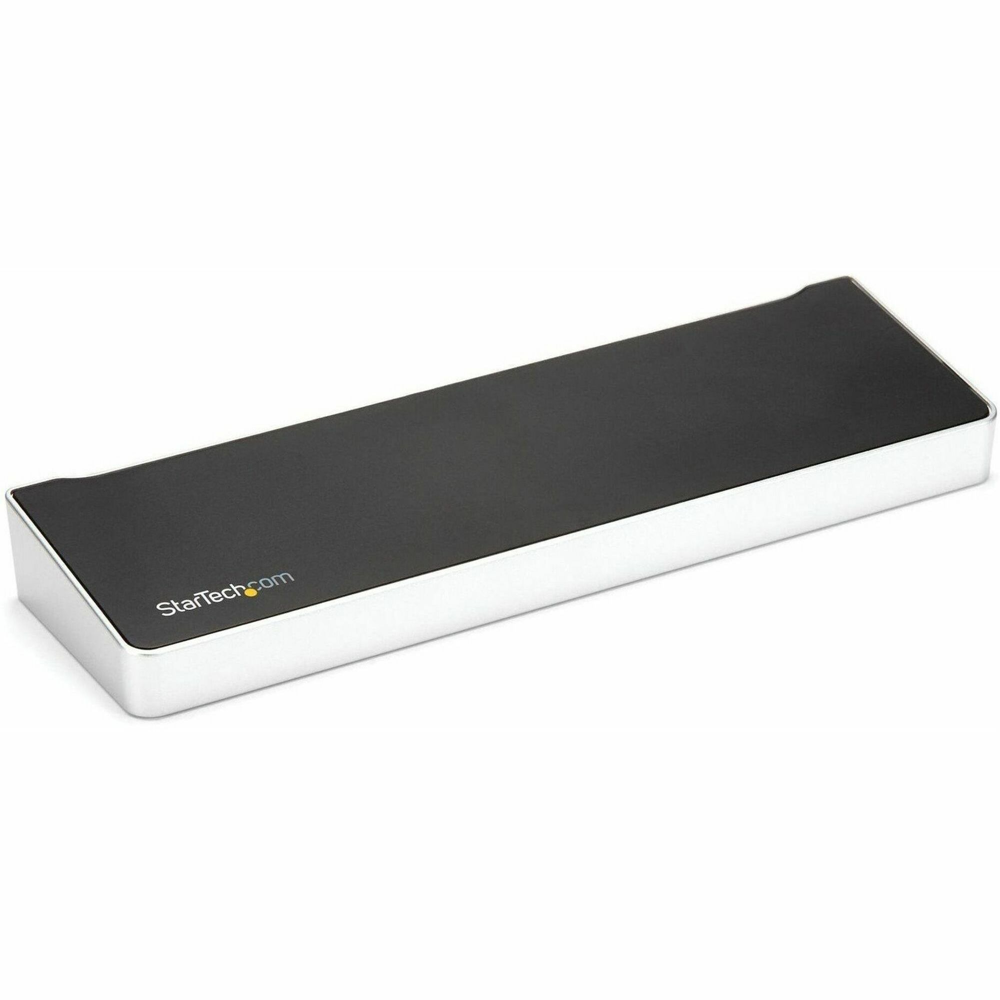 StarTech 4K USB-C Dock, Triple UHD 4K Monitor Docking Station, Mac & Windows, HDMI & DisplayPort, 60W PD, 5x USB 5Gbps Hub, TAA