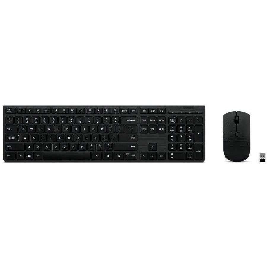 Lenovo Professional Wireless Rechargeable Combo Keyboard and Mouse-French Canadian 445