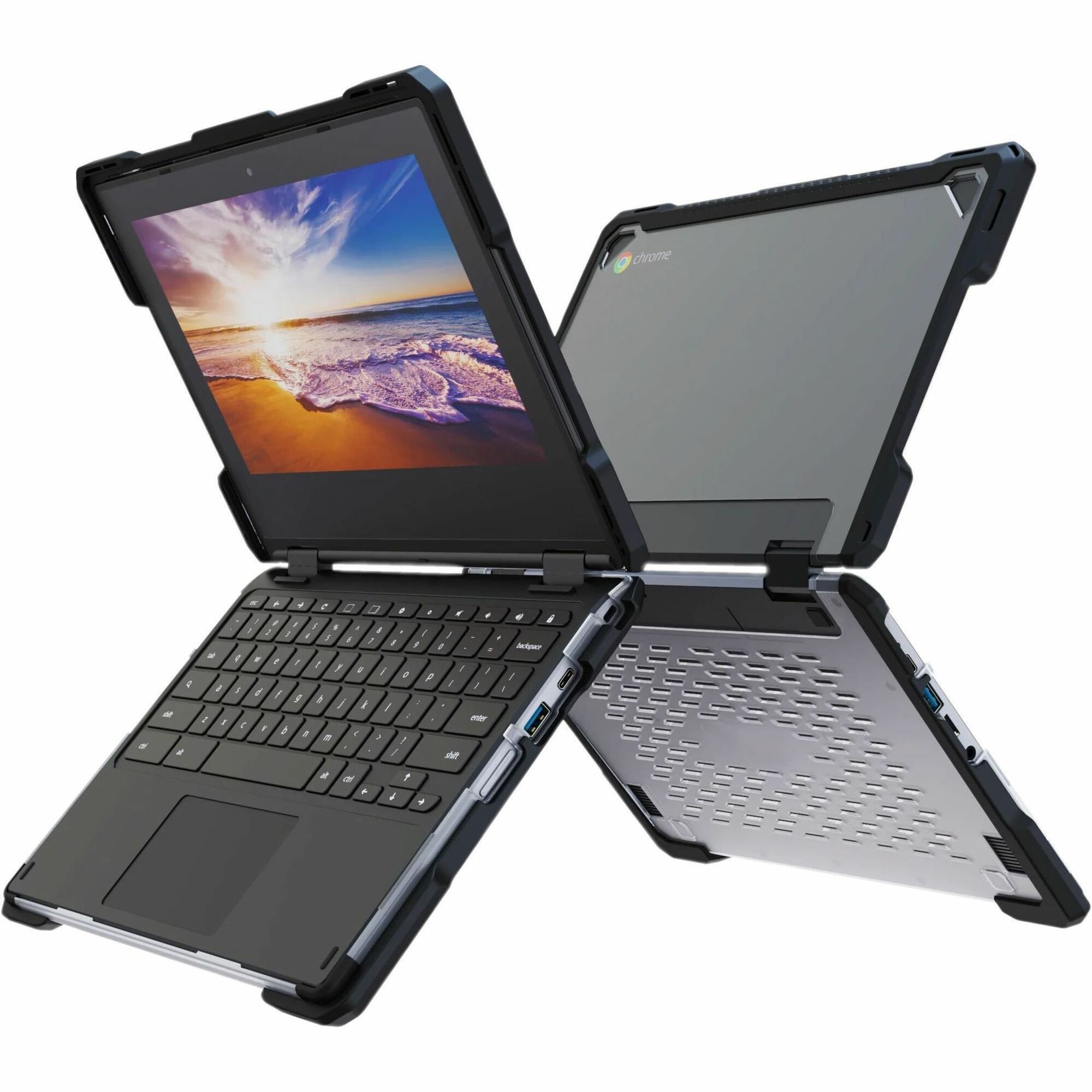 Rugged Hard Shell Case for Asus Chromebook CR1 & Flip CR1 CR1100 / BR1100
