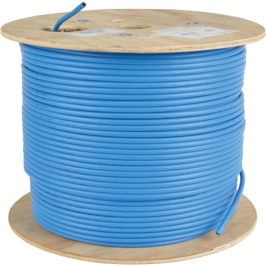 Tripp Lite by Eaton Cat5e 350 MHz Solid Core Plenum-Rated (UTP) PVC Bulk Ethernet Cable - Blue 1000 ft. (304.8 m)