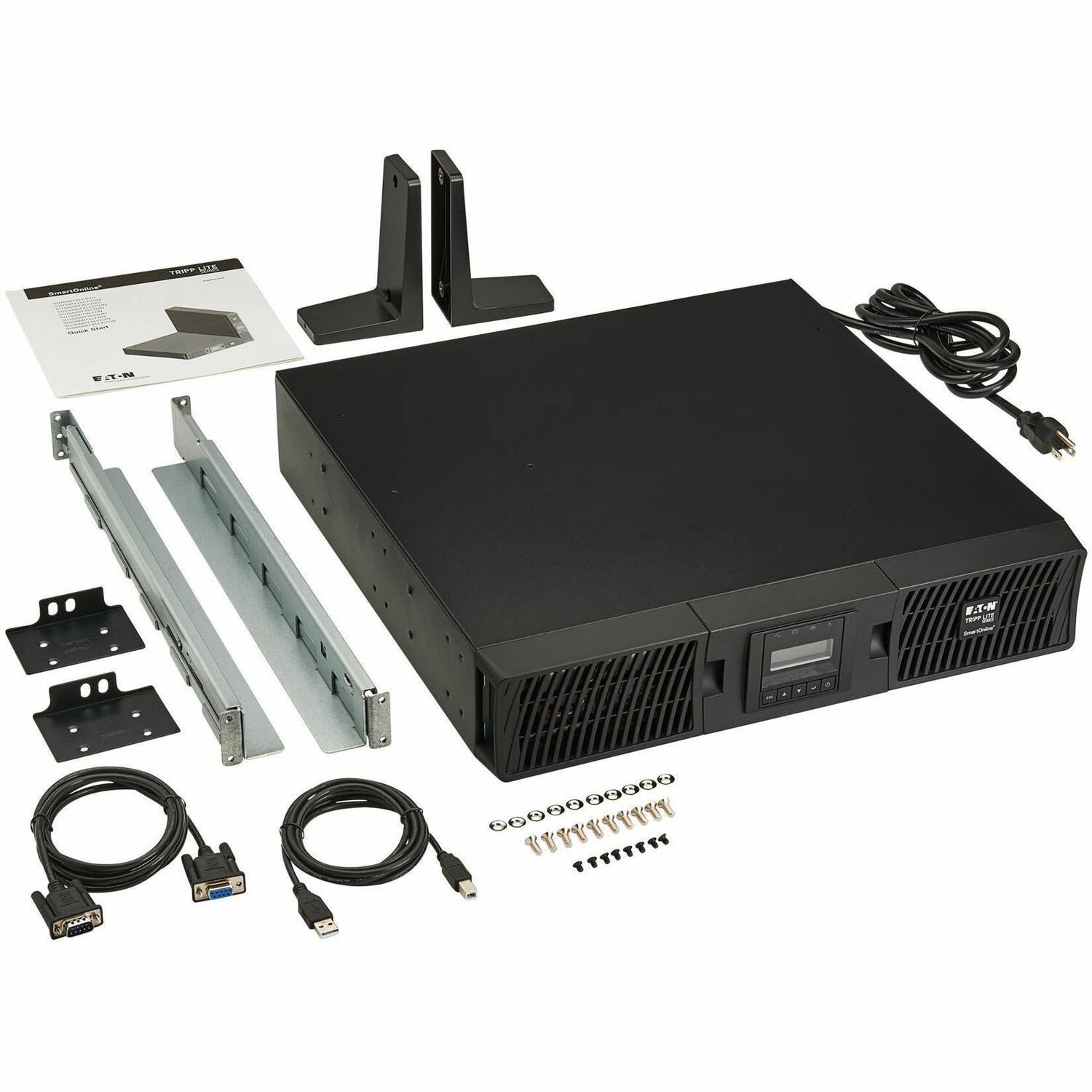 Tripp Lite by Eaton UPS SmartOnline 120V 1000VA 900W Double-Conversion UPS - 6 Outlets Extended Run Card Slot LCD USB DB9 2U