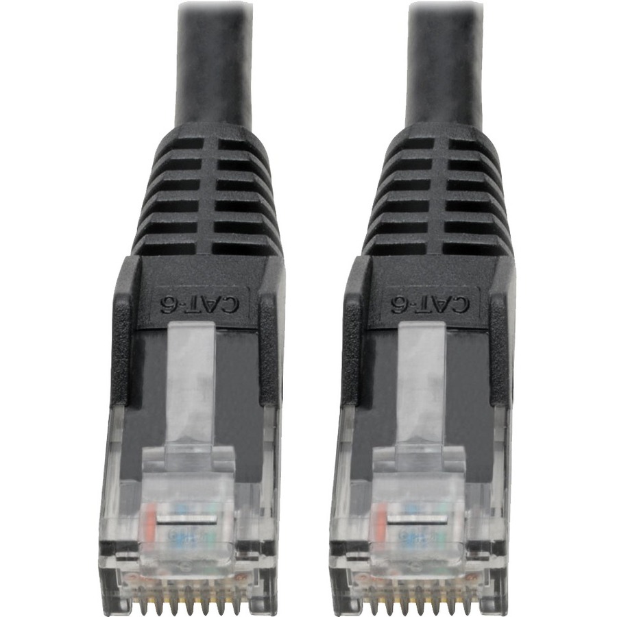 Tripp Lite by Eaton Cat6 Gigabit Snagless Molded (UTP) Ethernet Cable (RJ45 M/M) PoE Black 6-in. (15.24 cm)