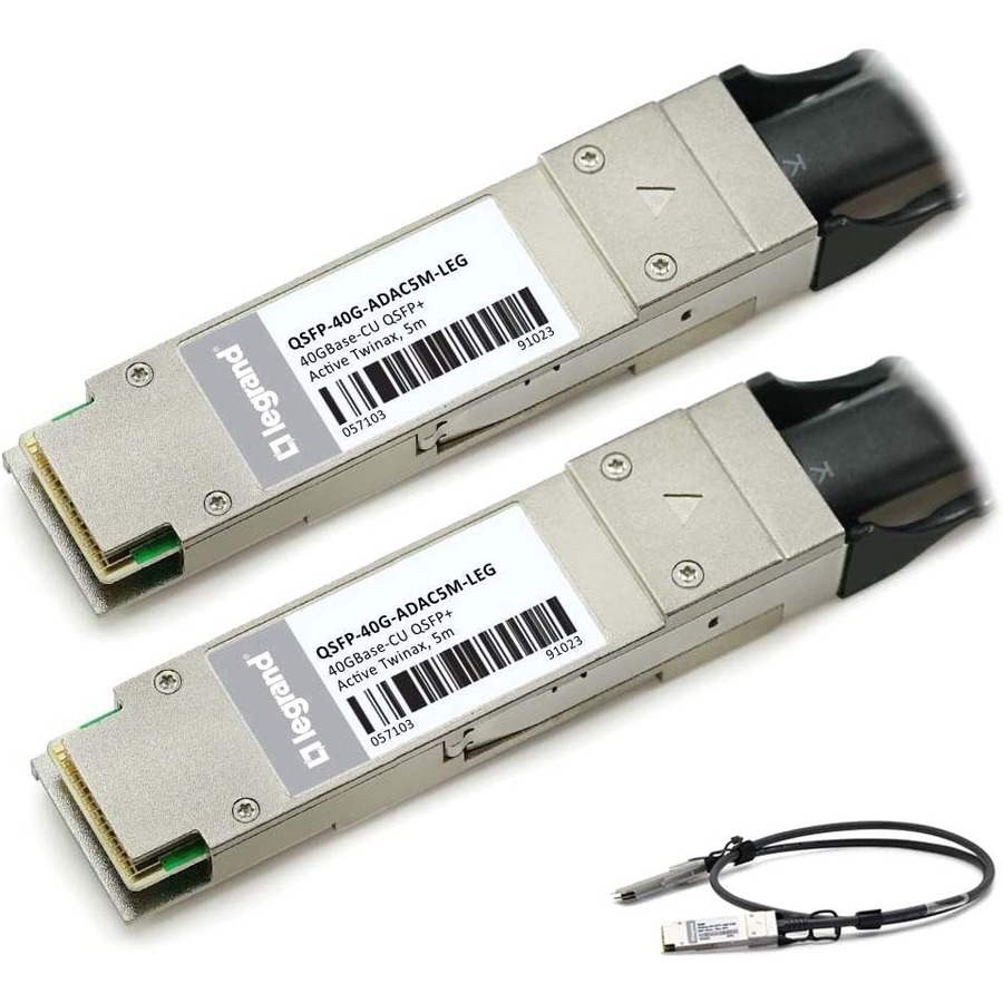 C2G MSA 40GBase-CU QSFP+ to QSFP+ Direct Attach Cable (Active Twinax, 5m) TAA