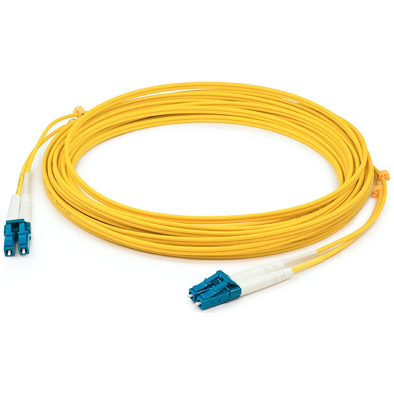 AddOn 38m LC to LC Yellow OS2 Duplex OFNR (Riser-Rated) SMF Fiber Patch Cable