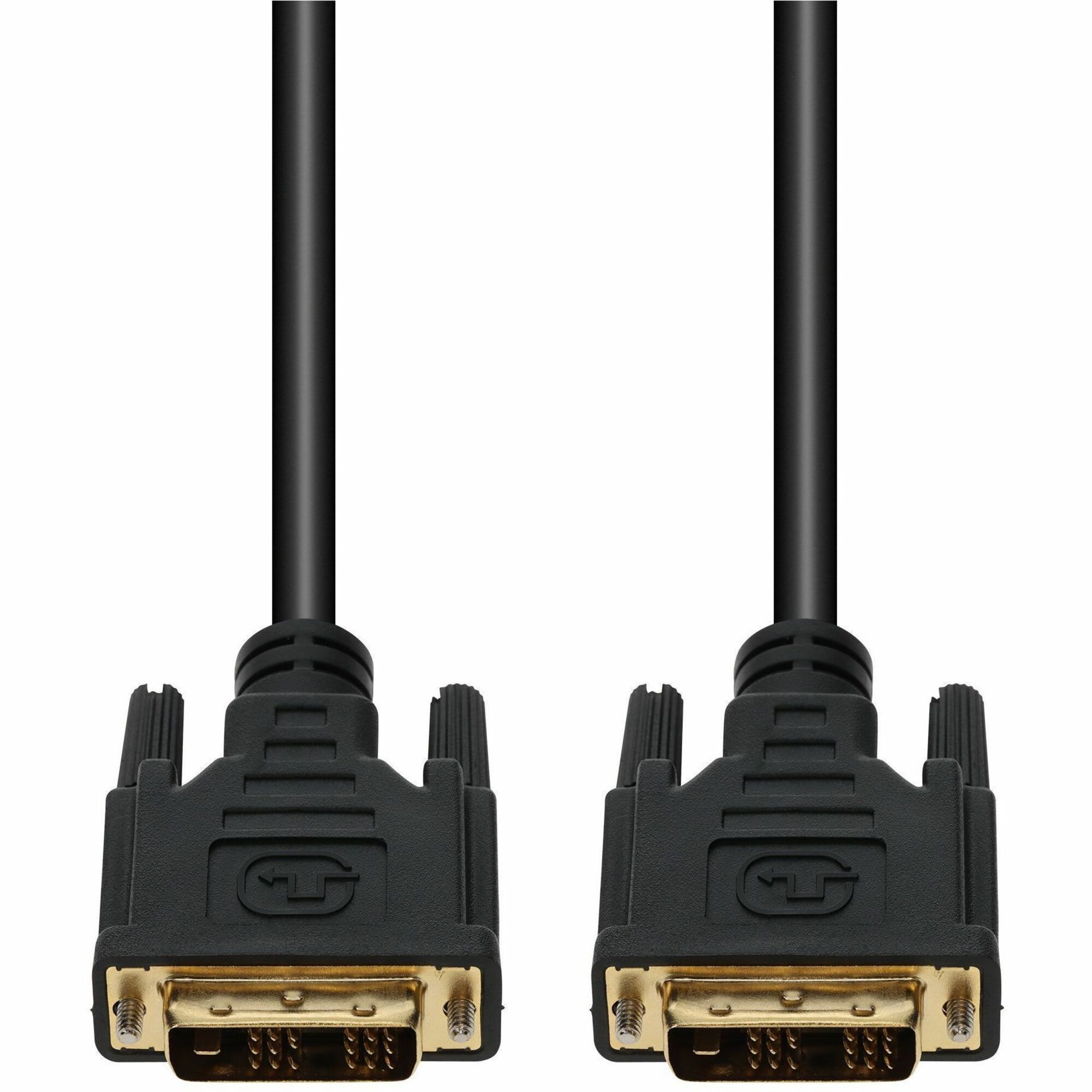 AddOn 6ft DVI-D Single Link-18+1 pin (Male) to DVI-D Single Link-18+1 pin (Male) Black Cable, 1080P 60Hz