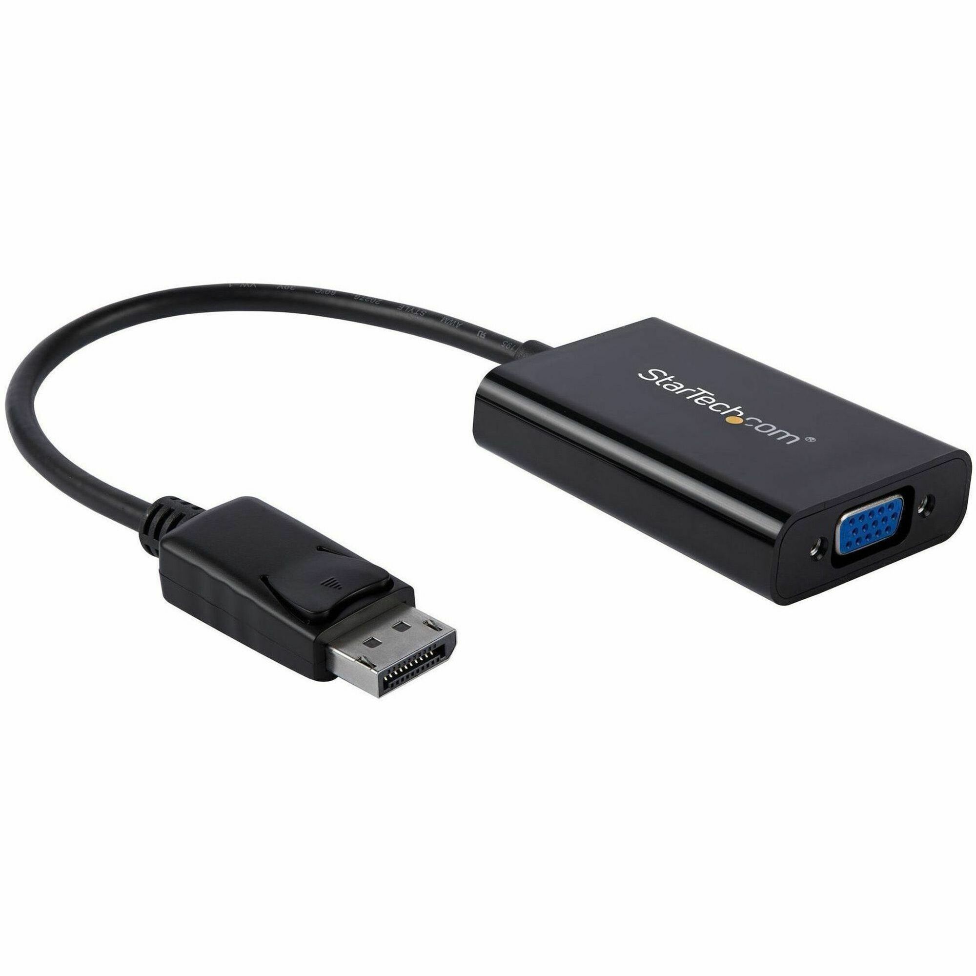 StarTech DisplayPort to VGA Adapter with Audio - DP to VGA Converter - 1920x1200