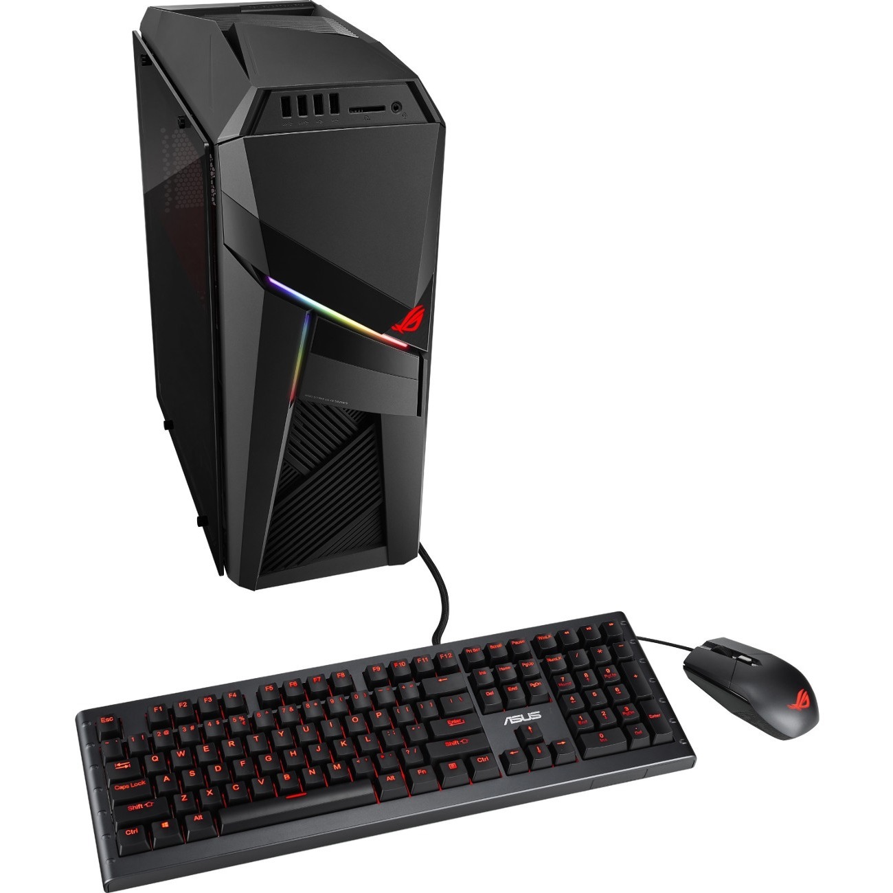 Asus ROG Strix GL12 GL12CX-XB981 Gaming Desktop Computer - Intel Core i9 9th Gen i9-9900K - 32 GB - 1 TB SSD - Tower - Iron Gray