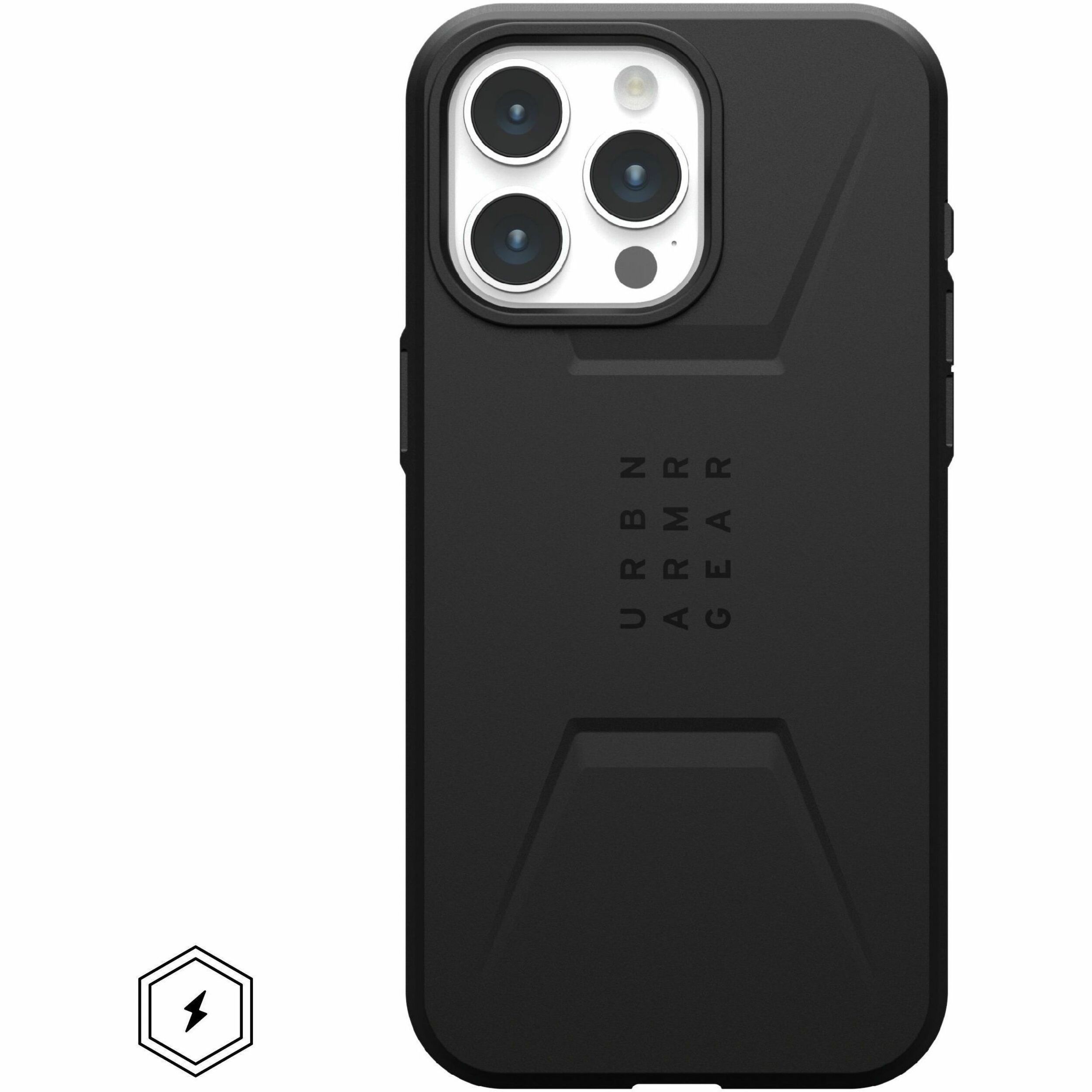 Urban Armor Gear Civilian iPhone 15 Pro Max Case - Black