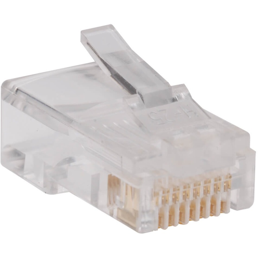 Tripp Lite by Eaton RJ45 Plugs for Round Solid / Stranded Conductor 4-pair Cat5e Cable 100-Pack