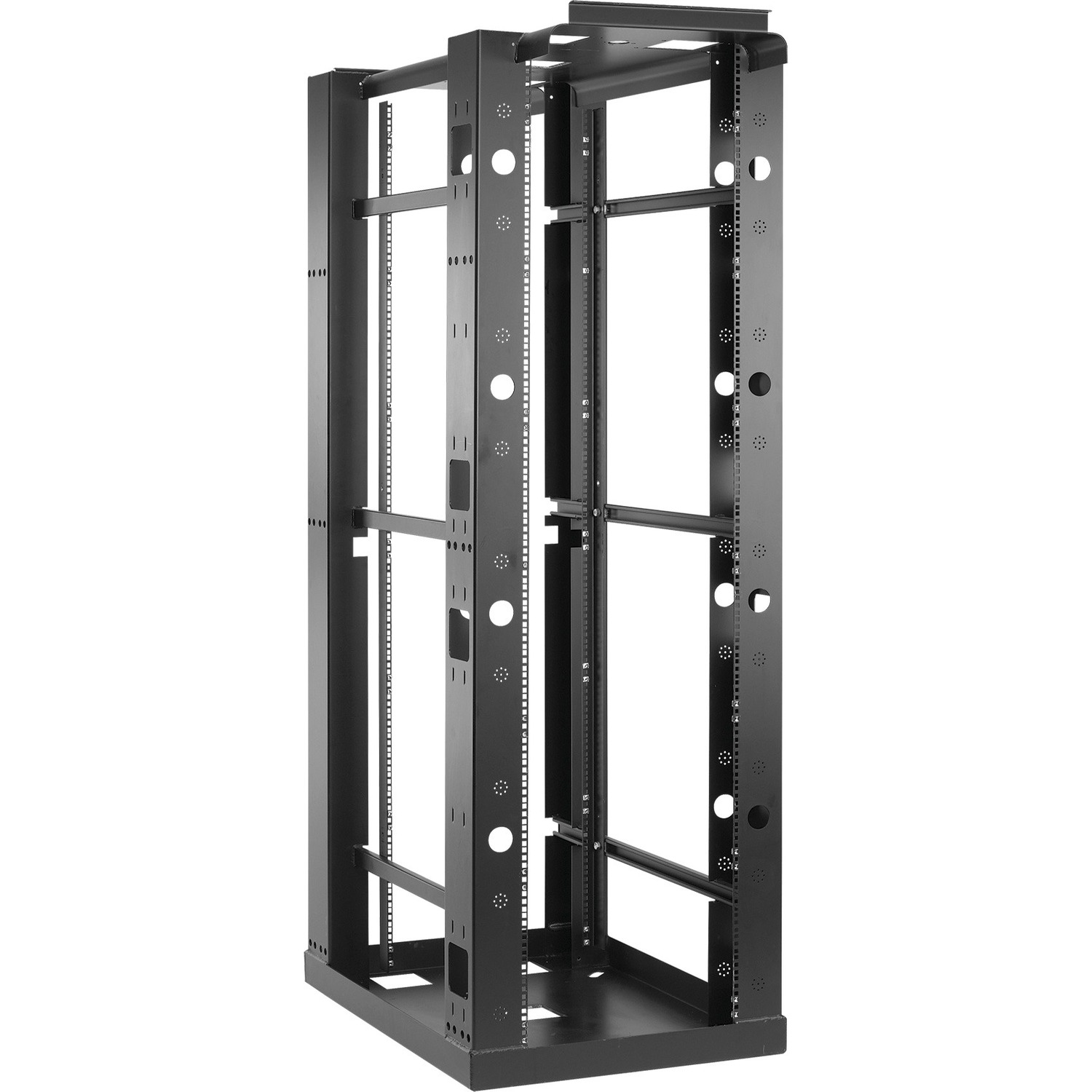 Black Box Zone 4 Seismic Rack with Flex Depth Rails - 45U, 86"H x 27"W x 40"D