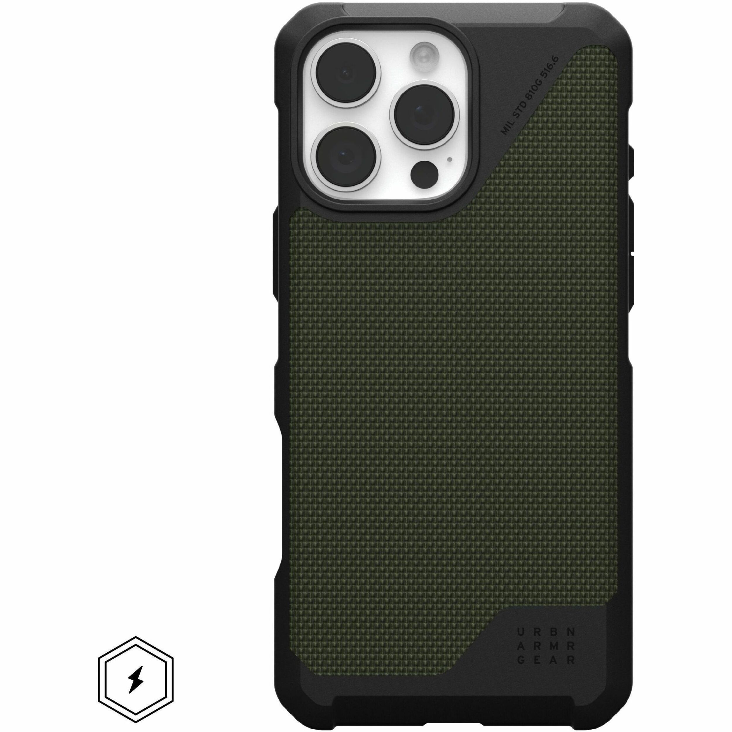 Urban Armor Gear Metropolis LT iPhone 16 Pro Max Case - Kevlar Olive