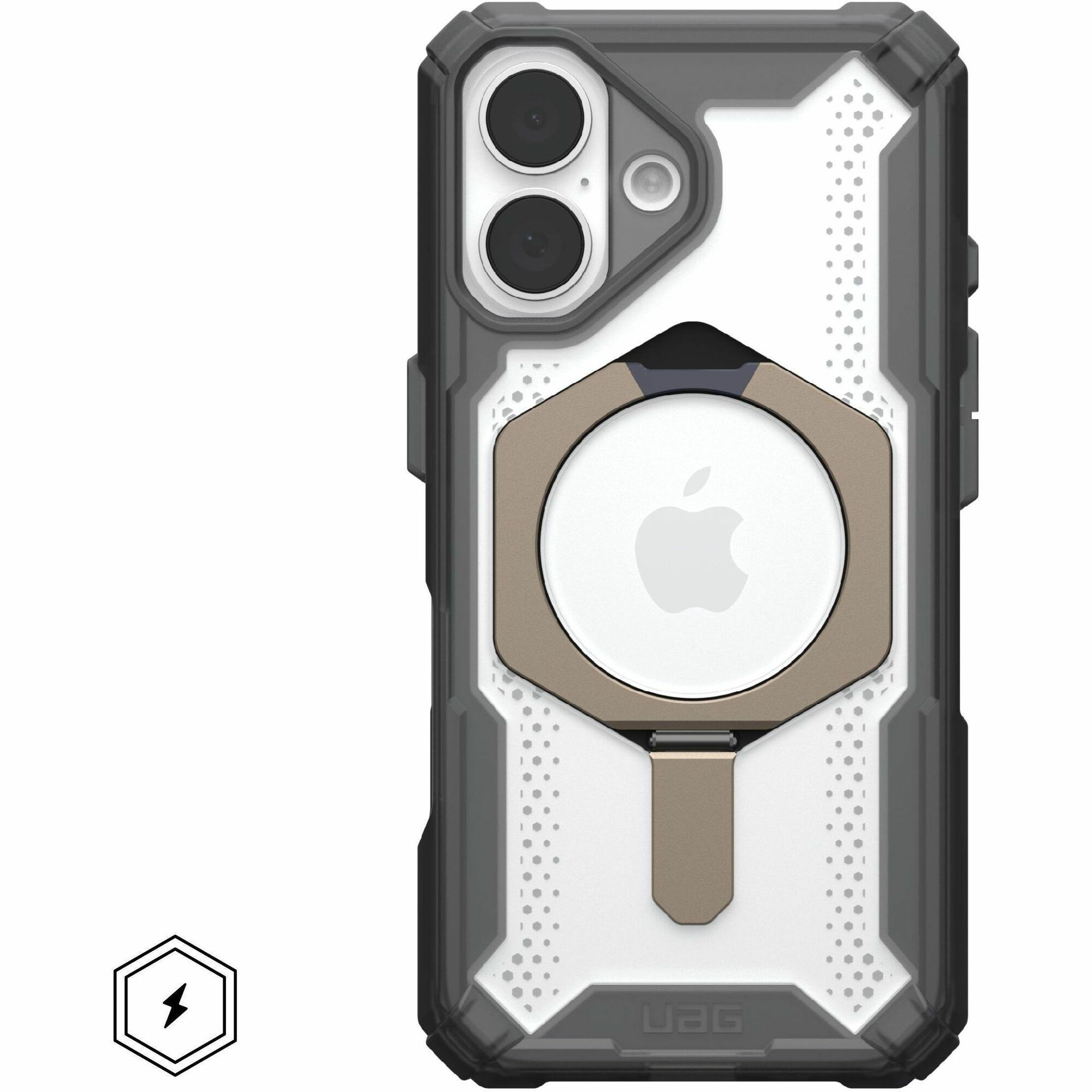 Urban Armor Gear Plasma XTE iPhone 16 Case - Ash/Titanium