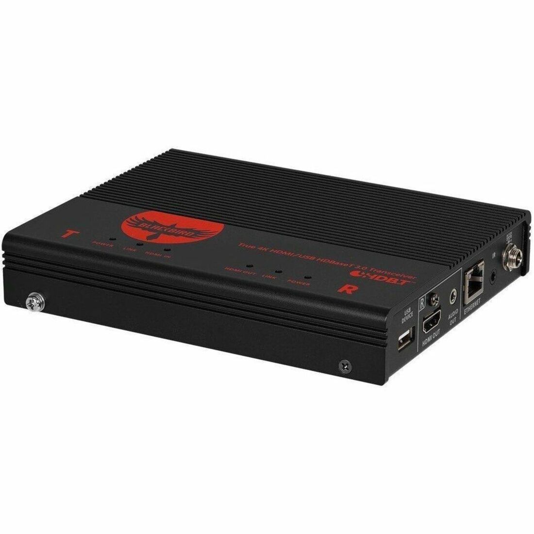 Monoprice Blackbird True 4K HDMI USB HDBaseT 3.0 Transceiver [TAA] Over Single Cat6a, Up To 100m (328ft) HDCP 2.2