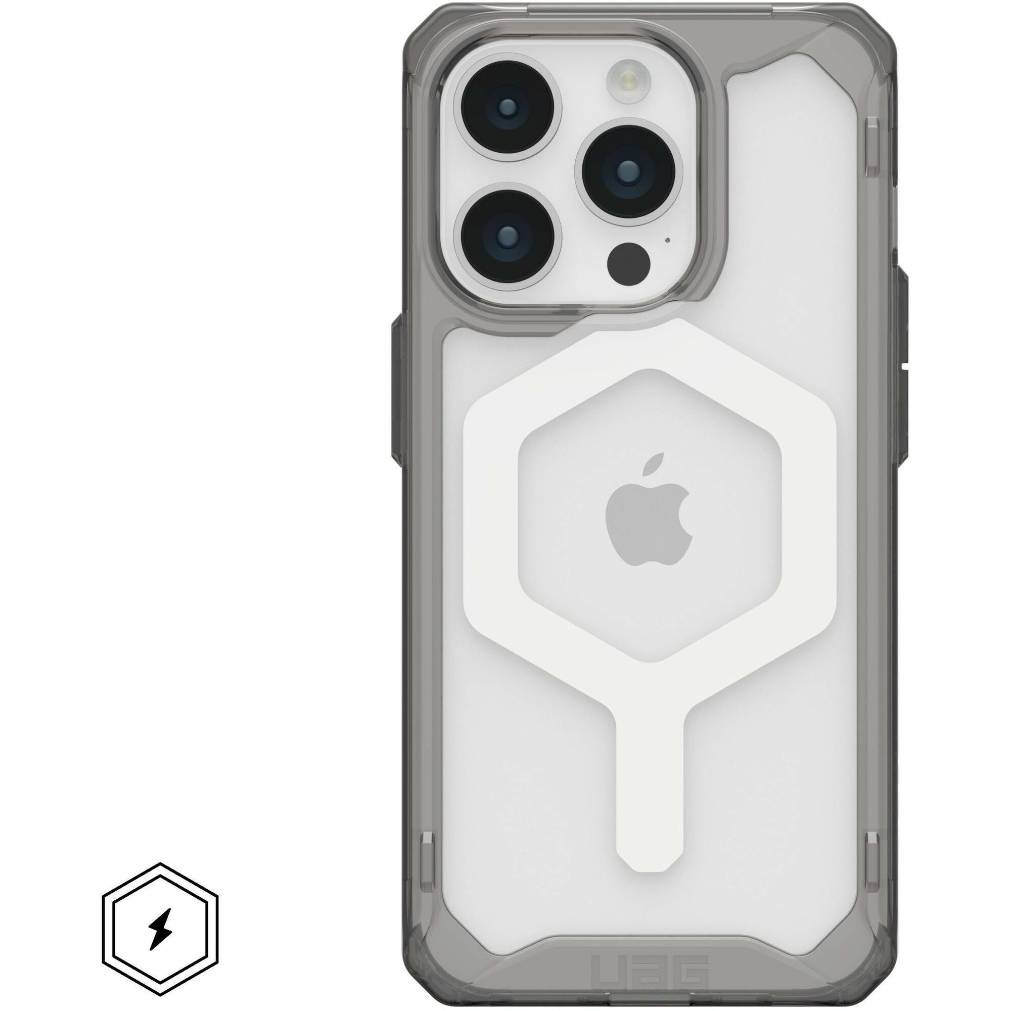 Urban Armor Gear Plyo iPhone 15 Pro Case - Ash/White