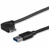 StarTech.com 2m 6 ft Slim Micro USB 3.0 (5Gbps) Cable - M/M - USB 3.0 A to Left-Angle Micro USB - USB 3.2 Gen 1